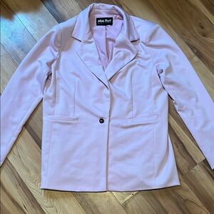 White birch light purple soft Women's Blazer